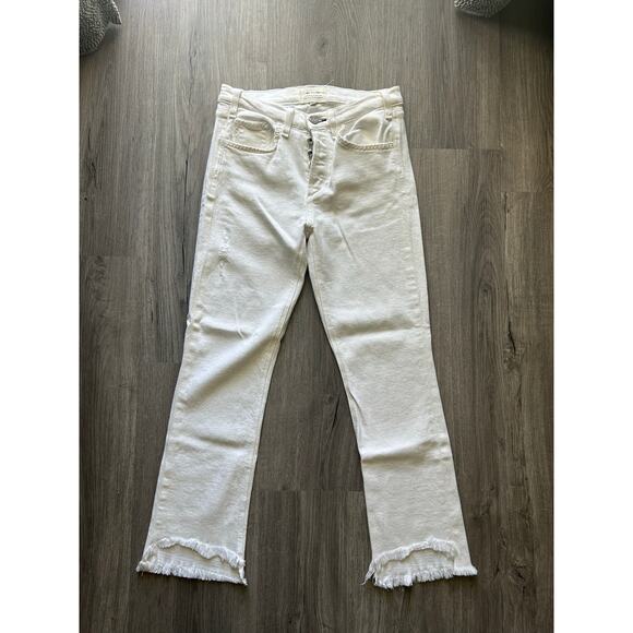 McGuire Denim Denim - McGuire denim white jeans distressed frayed hem size 27